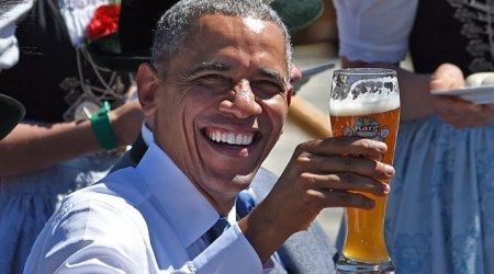 Obama enjoys a traditional Bavarian welcome as world leaders arrive for G7 summit
