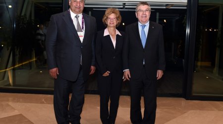 IOC president arrives in Baku for opening ceremony