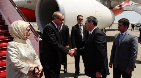 Ərdoğanın Azərbaycana səfəri başladı