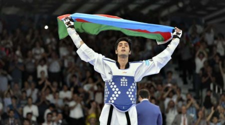 Azerbaijan's Harchegani picks up gold at Crystal Hall