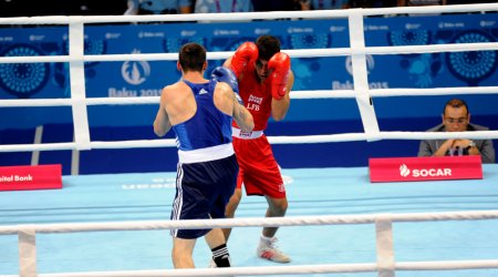 Азербайджанский боксер вышел в 1/4 финала на Евроиграх