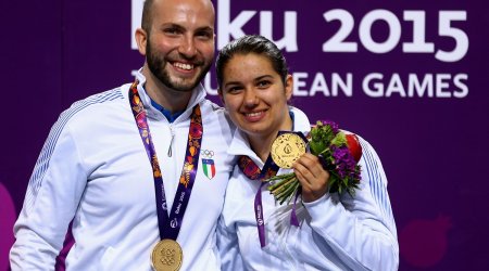 Baku 2015: Italy's golden couple dazzle in mixed rifle event