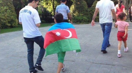 Avropa Oyunları tamaşaçılarının bayraq sevgisi - FOTOLAR