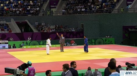 Азербайджанский дзюдоист победил иппоном