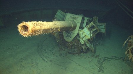 Eerie pictures of a German warship