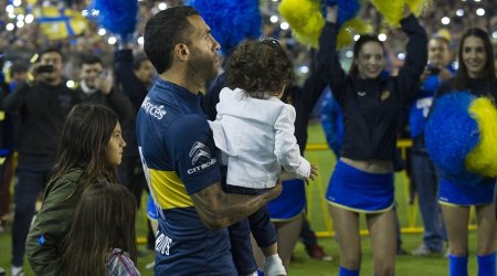 Tevez is paraded in front of 40,000 Boca fans and Diego Maradona