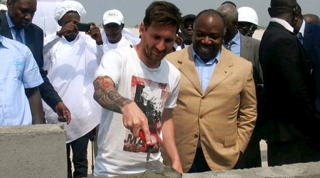 Messi accused of receiving £2.4m to lay a stone at 2017 Africa Cup of Nations stadium