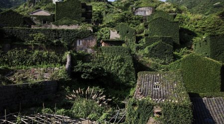 Man's head Only a handful of people still live on the tiny island of Shengshan, but tourists still