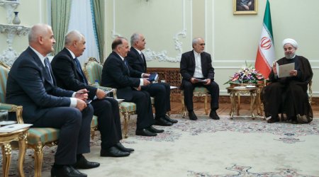 İran Prezidenti Azərbaycan nümayəndə heyətini qəbul etdi