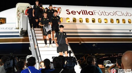 Футболисты «Севильи» уже в Тбилиси