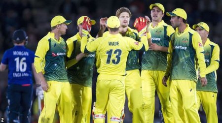 England v Australia: Matthew Wade stars as tourists win first ODI