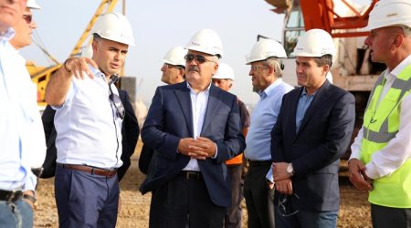 Rövnəq Abdullayev Petkim yarımadasında olub - Fotolar