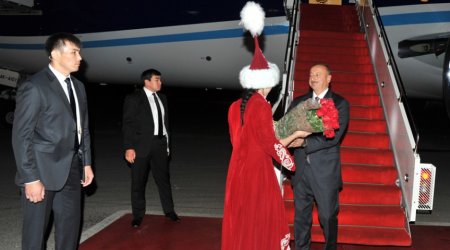İlham Əliyev Qazaxıstana işgüzar səfərə gedib