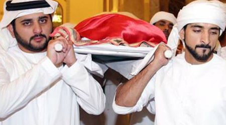 Dubay şeyxinin oğlu dəfn edildi