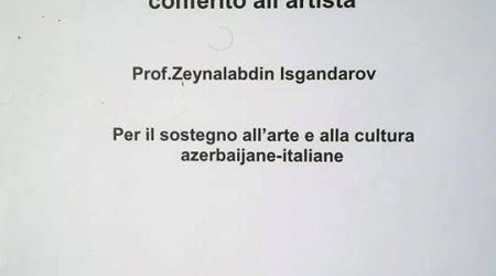 Azərbaycanlı heykəltəraş Roma Rəssamlıq Akademiyasının fəxri professoru seçildi