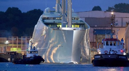 Russian billionaire unveils his £260m superyacht