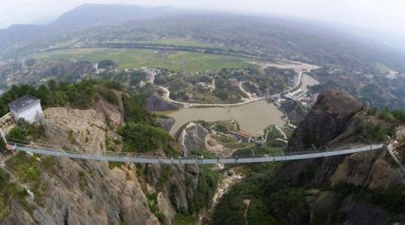 Dünyanın ən uzun şüşə körpüsü - FOTOLAR