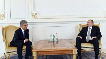 İlham Əliyev Koreya səfiri ilə görüşdü