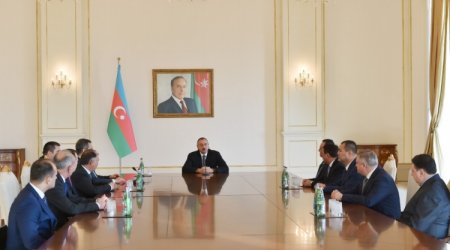 İlham Əliyev türkdilli dövlətlərin xüsusi xidmət orqanlarının rəhbərlərini qəbul edib - Fotolar