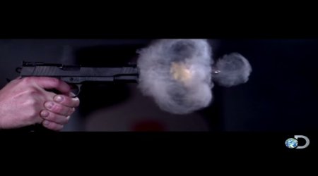 Pistol Shot Recorded at 73,000 Frames Per Second