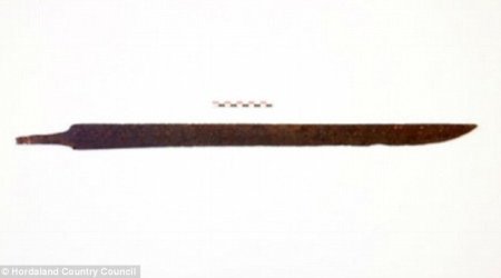 1,200-year-old Viking sword is found lying at the side of the road in Norway