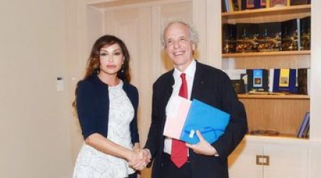 Azerbaijan's first lady meets head of Strasbourg university