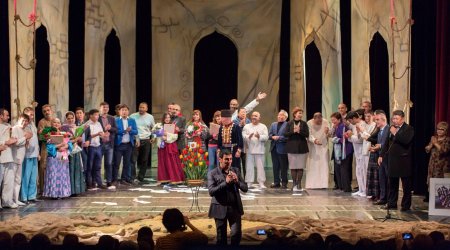 Gənc Tamaşaçılar Teatrının Kalmıkiya Respublikasına səfəri yekunlaşdı - Fotolar