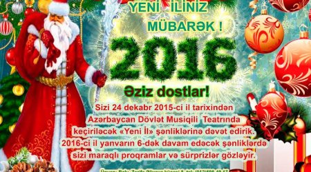 Musiqili Teatr Yeni İl şənliklərinə hazırlaşır
