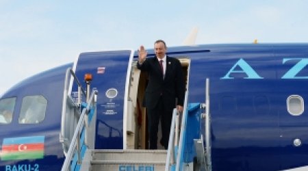 İlham Əliyev Türkiyəyə getdi