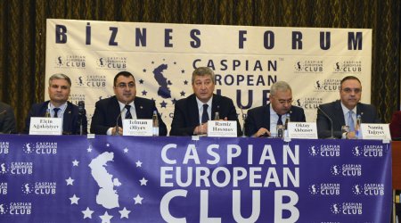 Caspian European Club провел бизнес-форум с председателем Госкомитета Рамизом Гасановым