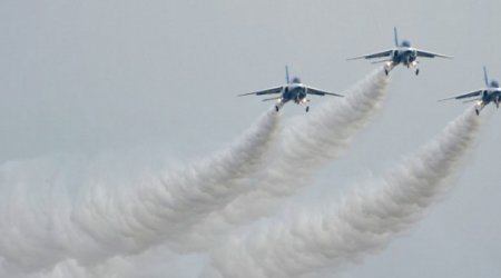 İŞİD-i bombalayan Rusiya bombardmançıları Azərbaycandan keçib - VİDEO