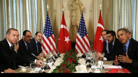 ​ABŞ və Türkiyə prezidentlərinin görüşü başa çatıb