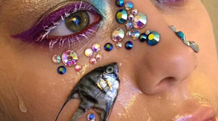 Russian makeup artist sparks outrage after using DEAD fish on models' faces