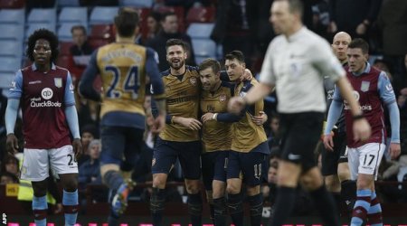 Aston Villa 0 - 2 Arsenal