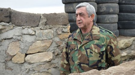 Sarkisyan cəbhə xəttinə getdi