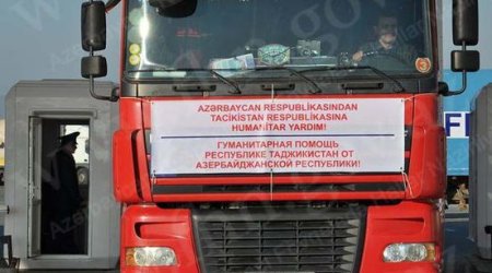 Azərbaycan Tacikistana 800 min manatlıq yardım etdi – FOTO