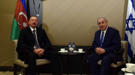 Azərbaycan Prezidenti İsrailin baş naziri ilə görüşdü