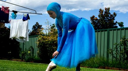 The schoolgirl dreams of becoming the world's first professional Muslim ballerina in a hijab