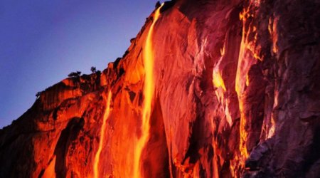 Spectacular photos capture rare 'firefall' phenomenon