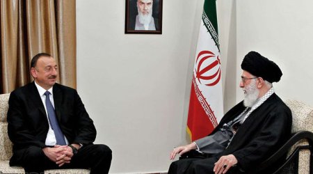 İlham Əliyev Xamenei ilə görüşdü