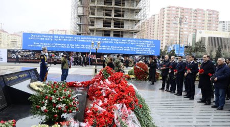 «Bakı Metropoliteni» QSC-də Xocalı soyqırımı qurbanları yad edildi - FOTOLAR