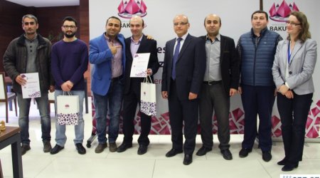 Jurnalistlər arasında şahmat turniri  - FOTOLAR