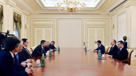 İlham Əliyev Çexiya Parlamenti Deputatlar Palatasının sədrini qəbul etdi