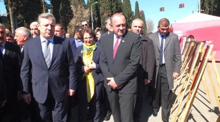 Gürcüstan prezidenti Marneulidə Novruz bayramı şənliyində  - FOTO