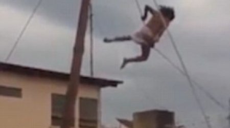 Jesus falls 13ft off a cross during crucifixion reenactment in Guatemala