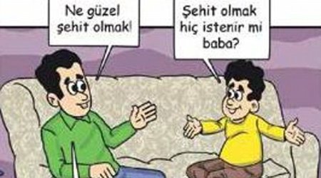 Сomic printed by Turkish government encourages boys and girls to seek Islamic martyrdom