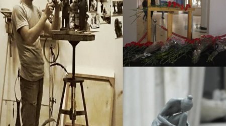 İstedadlı heykəltaraş Samir Qaçayevin əziz xatirəsinə - FOTOLAR