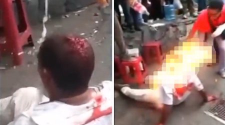 Vigilante mob burn man alive in street in world's most dangerous city