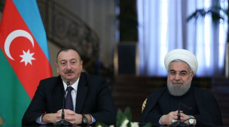 İlham Əliyev İran prezidenti ilə danışıqlarda