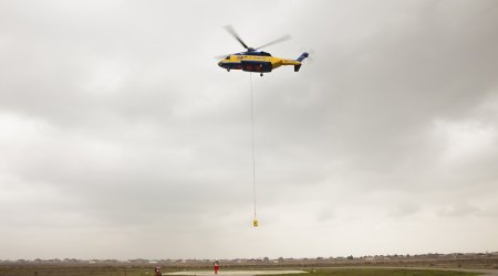 SWHS to transport cargo  via external sling to oil and gas platforms